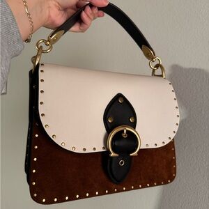 Coach Beat Shoulder Bag in Colorblock with Rivets